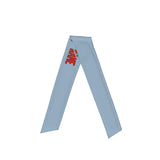 Custom Light Blue Orange Red Headband