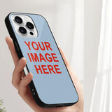 Custom Light Blue Orange Red Phone Case