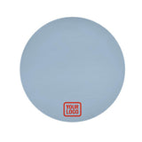 Custom Light Blue Orange Red Round Table Cloth