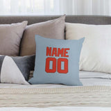 Custom Light Blue Orange Red Pillowcase