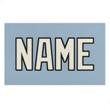 Custom Light Blue Cream Beach Towel