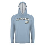 Custom Light Blue Cream UV-Hoodie