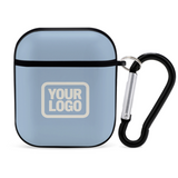 Custom Light Blue Cream AirPods Case