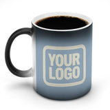 Custom Light Blue Cream Magic Mug
