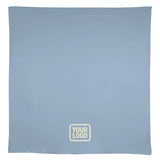 Custom Light Blue Black Square Table Cloth