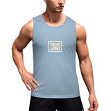 Custom Light Blue Cream Men's Tank Top