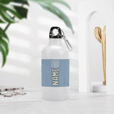 Custom Light Blue Cream Sports Bottle