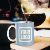 Custom Light Blue Cream Mug