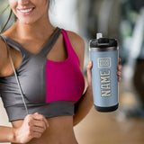 Custom Light Blue Cream Stainless Steel Water Cup