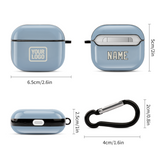 Custom Light Blue Cream AirPods Case (3rd Generation)