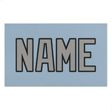 Custom Light Blue Gray Beach Towel