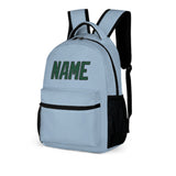 Custom Light Blue Green Kids Backpack
