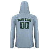 Custom Light Blue Green UV-Hoodie