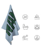 Custom Light Blue Green Beach Towel