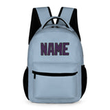 Custom Light Blue Purple Kids Backpack