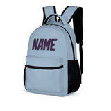 Custom Light Blue Purple Kids Backpack