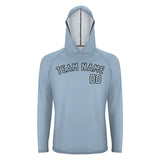 Custom Light Blue Light Blue UV-Hoodie