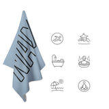 Custom Light Blue Light Blue Beach Towel