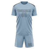 Custom Light Blue Light Blue Soccer Jersey