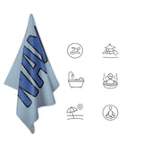 Custom Light Blue Sky Blue Beach Towel