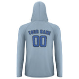 Custom Light Blue Sky Blue UV-Hoodie