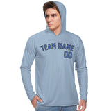 Custom Light Blue Sky Blue UV-Hoodie