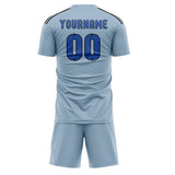 Custom Light Blue Sky Blue Soccer Jersey