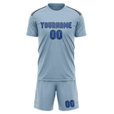Custom Light Blue Sky Blue Soccer Jersey