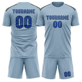 Custom Light Blue Sky Blue Soccer Jersey