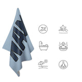 Custom Light Blue Blue Beach Towel