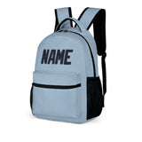 Custom Light Blue Navy Kids Backpack