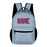 Custom Light Blue Pink Kids Backpack