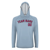 Custom Light Blue Pink UV-Hoodie