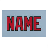 Custom Light Blue Red Beach Towel