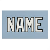 Custom Light Blue White Beach Towel