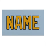 Custom Light Blue Yellow Beach Towel