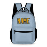 Custom Light Blue Yellow Kids Backpack