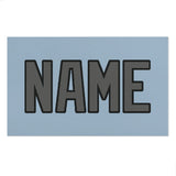 Custom Light Blue Dark Grey Beach Towel