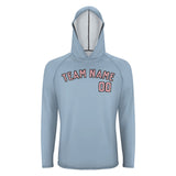 Custom Light Blue Light Pink UV-Hoodie