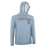 Custom Light Blue Light Pink UV-Hoodie