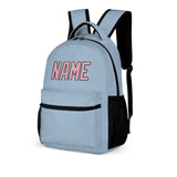 Custom Light Blue Light Pink Kids Backpack