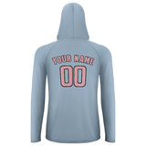 Custom Light Blue Light Pink UV-Hoodie