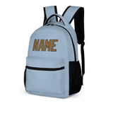 Custom Light Blue Khaki Kids Backpack