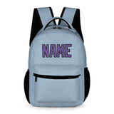 Custom Light Blue Light Purple Kids Backpack
