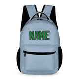 Custom Light Blue Emerald Green Kids Backpack