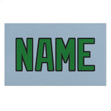 Custom Light Blue Emerald Green Beach Towel