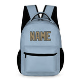 Custom Light Blue Light Khaki Kids Backpack