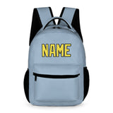 Custom Light Blue Light Yellow Kids Backpack
