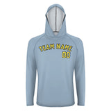 Custom Light Blue Light Yellow UV-Hoodie