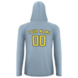 Custom Light Blue Light Yellow UV-Hoodie